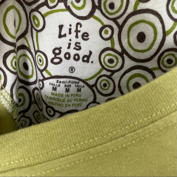 NWT Life is Good Men’s Guitar Graphic Tee Medium - Picture 3 of 7